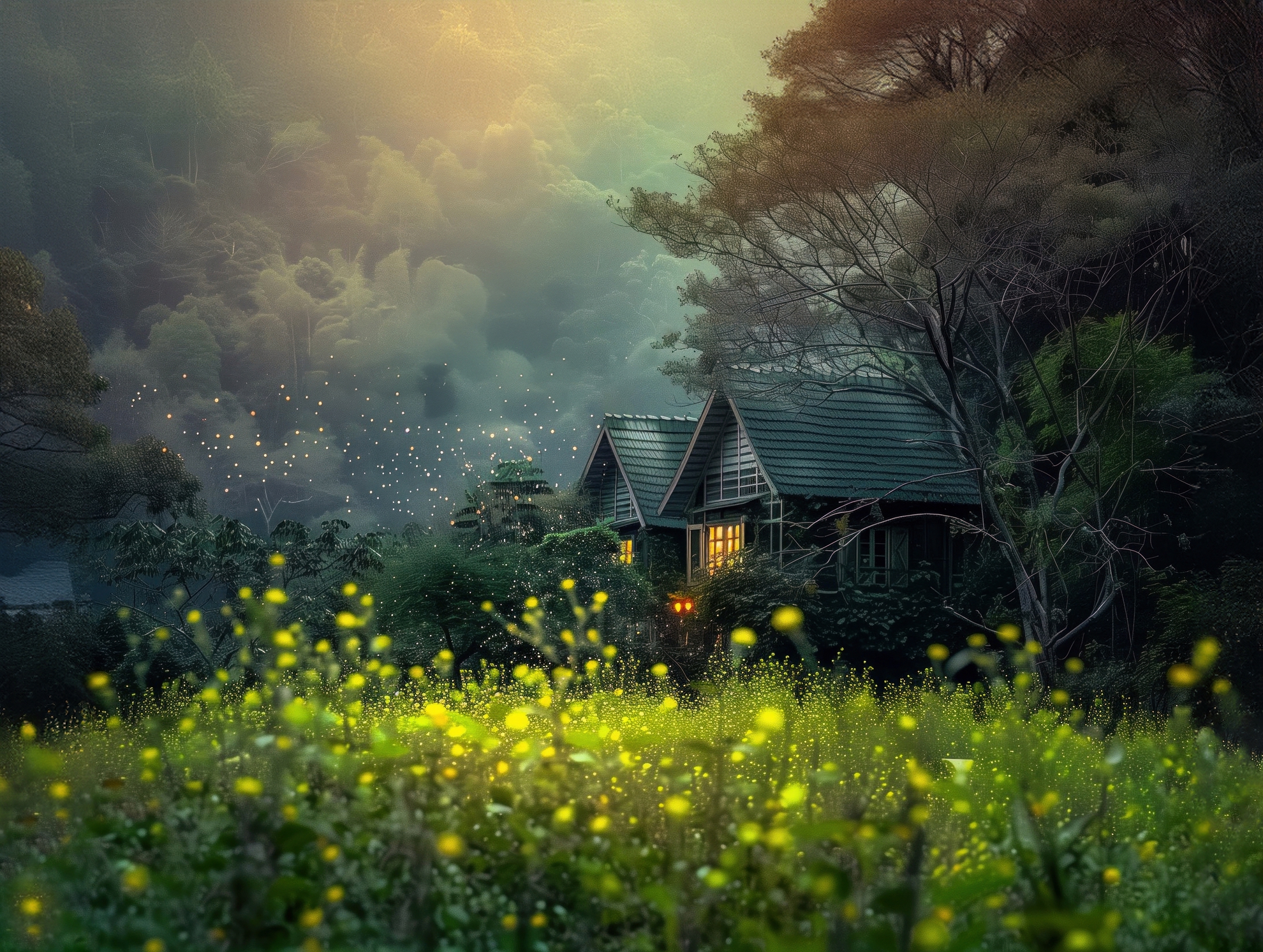 7月-(春)-佳作-吳(糸秀)華 -螢舞